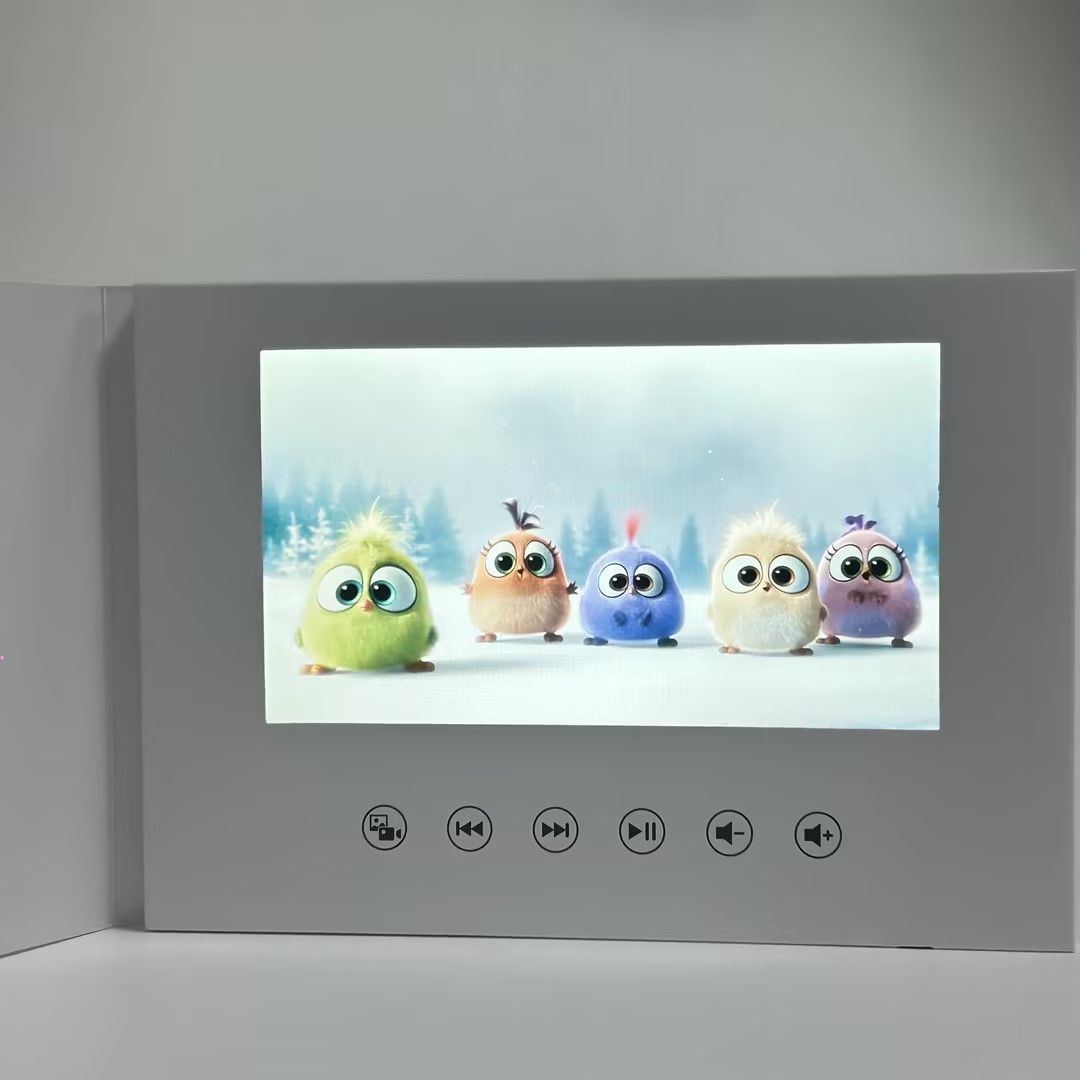 7 cali Urodzinowa karta wideo 4 GB Lcd Zaproszenie Prezent Muzyka Kartka z życzeniami Przesyłanie wideo Zdjęcia Zaproszenie ślubne Ramka cyfrowa