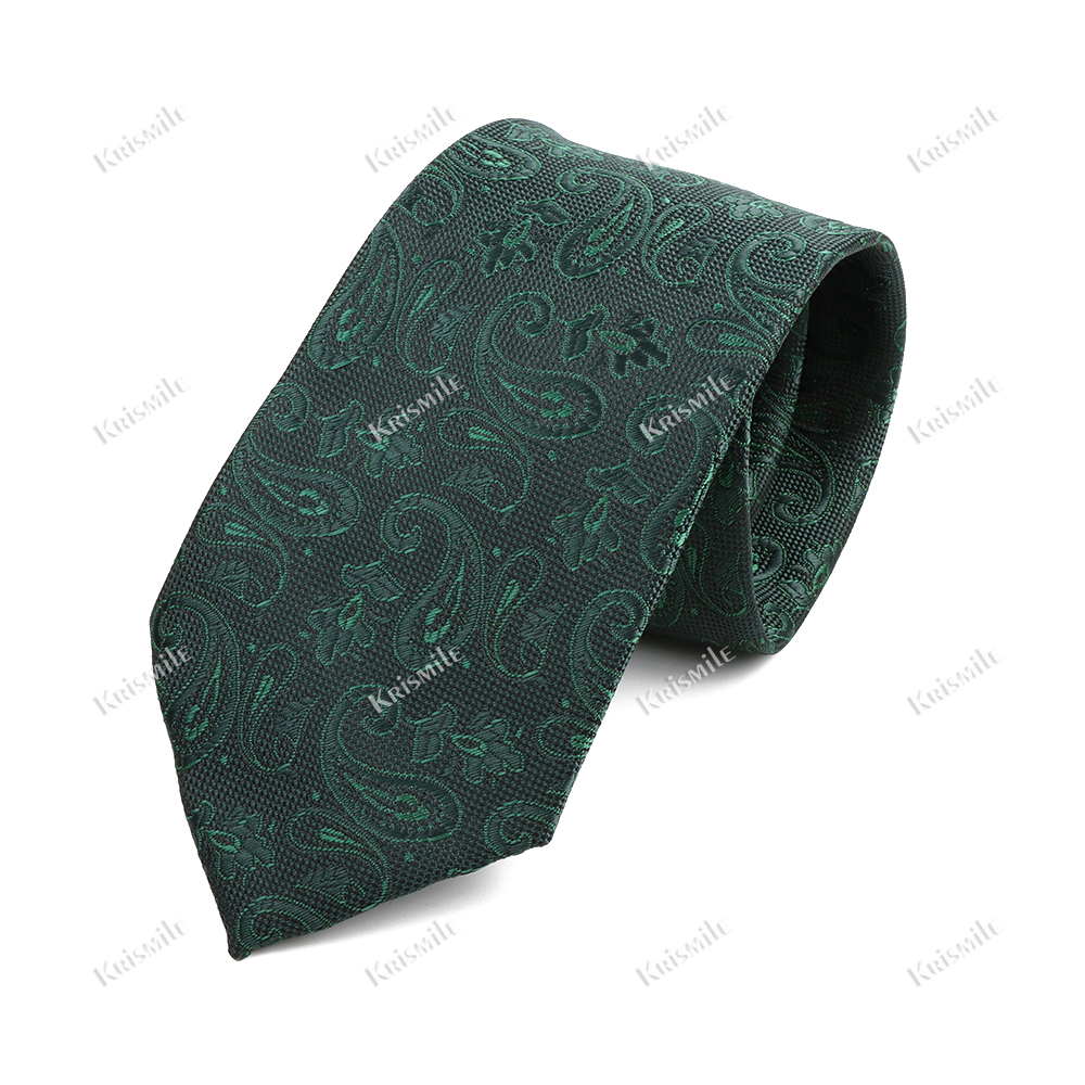 Paisley Mannen Stropdas Klassiek Rood Blauw Groen Luxe Jacquard Stropdas Bruiloft Dagelijkse Slijtage Bruidegom Shirt Pak Das