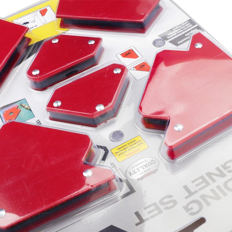 6 Pcs/Set Triangle Welding Positioner Magnetic Fixed Angle Soldering Locator Tools Without Switch Welding Accessories