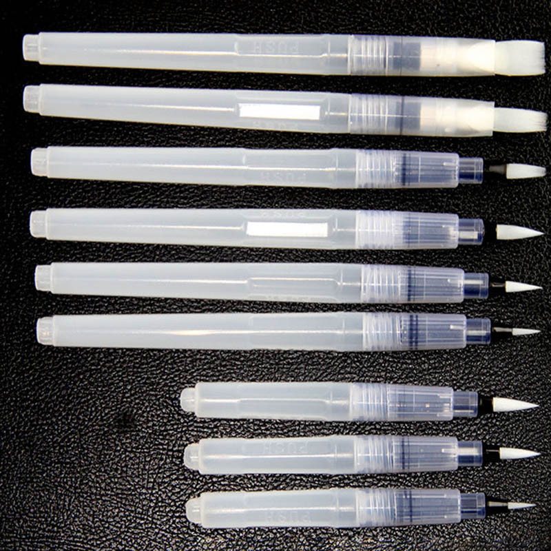 1 st Draagbare Kwast Water Borstel Pen Zachte Aquarel Borstel Pen voor Beginner Schilderij Tekening WaterBrush Art Supplies