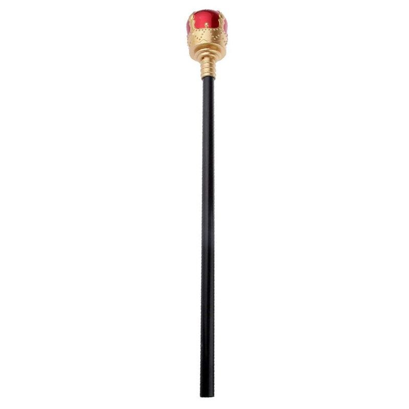 40 cm Royal Medieval Queen King Prince Costume Scepter Accessory for Cosplay Costume - Red, Gold, 40cm
