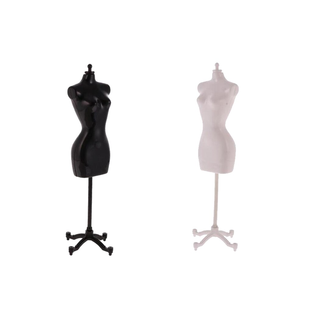 2 Pieces Detachable Clothing Dress Display Model Stand Holder for Doll