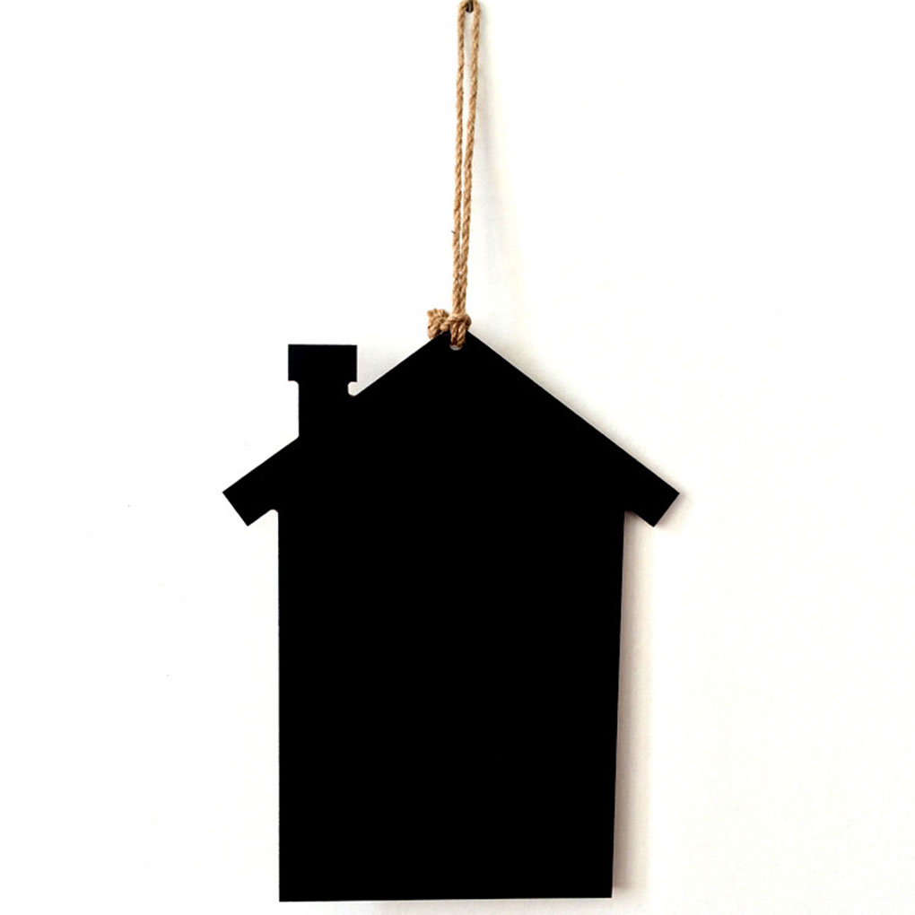 Wooden Birds House Shaped Hanging Message Boards Blackboards Home Decoration Hanging board