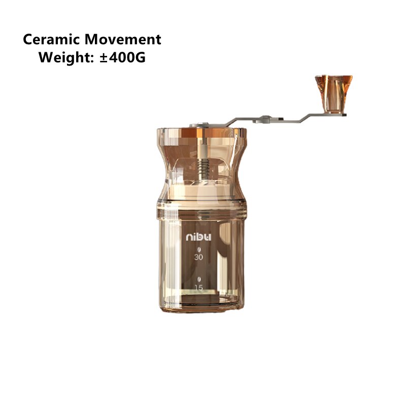 Portable Coffee Grinder Manual Coffee Bean Grinder Hand Grinder Mill with Double Bearing Positioning Coffee Tool: Style B Color 2