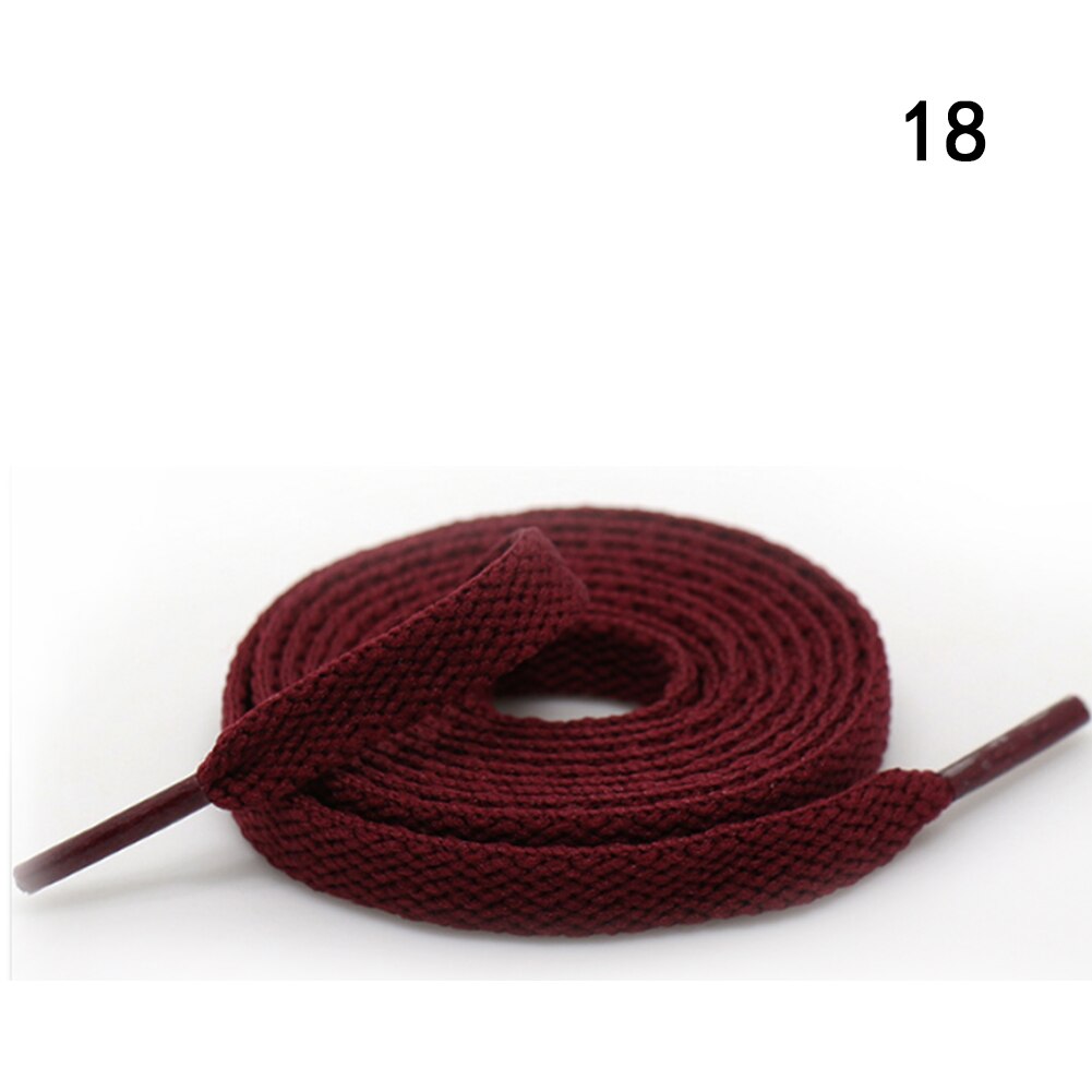 Kleurrijke Breed Van Platte Schoenveters Schoenveters Voor Sneakers Sportschoenen 24 Kleur 150Cm 1 Paar Gekleurde Wandelschoenen veters Strings: dark red