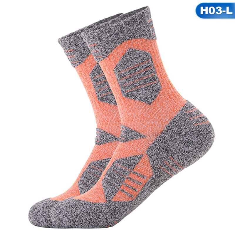 Ladies Outdoor Hiking Running Hiking Socks Mid-tube Sports Socks-pink Green Purple Orange Sky Blue Pink M(35-38)/L(39-42): H03-L