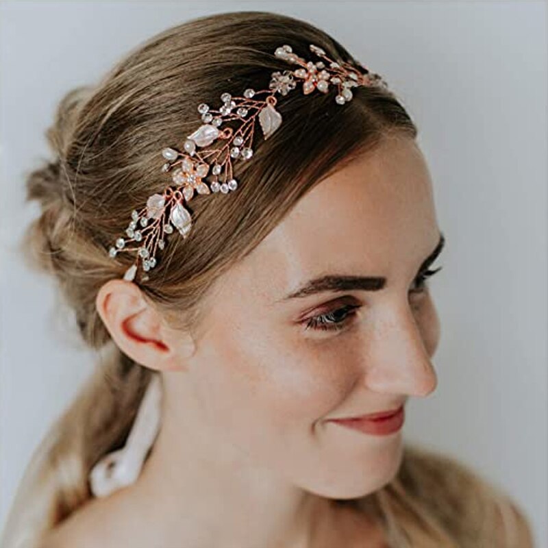 ZMHP236 de enredadera para el cabello de la boda joyería de pelo de la flor de diadema de hojas de pelo de las mujeres de la tocado Hairwear
