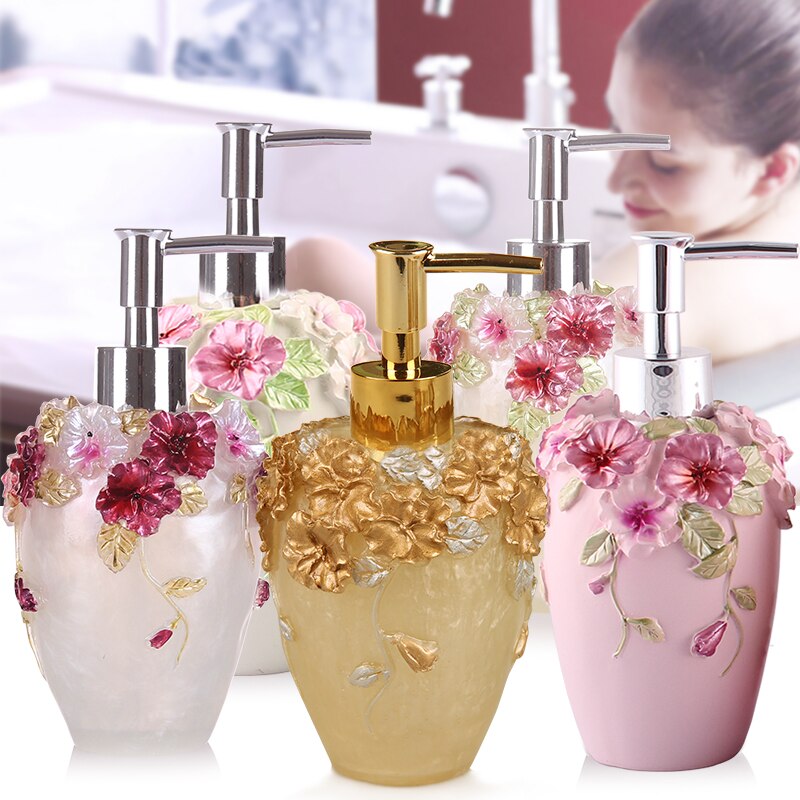 Harz Verpackung Lotion Flasche Anzug Europäischen Stil Kreative drücken Sannitizer Ersatz Flasche Dusche Gel Haushalt Verpackung