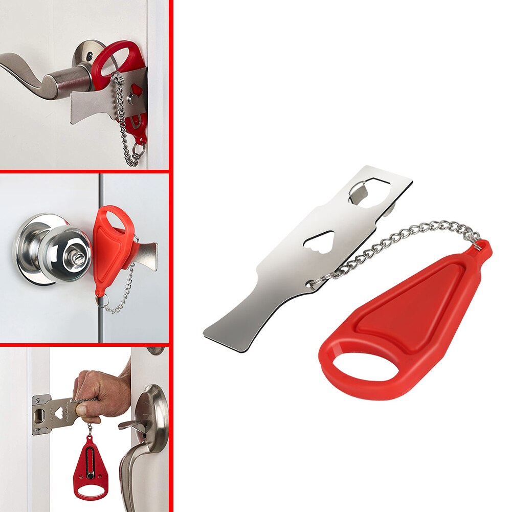 Draagbare Reizen Anti Diefstal Deurslot Hotel Addalock Voor Security Home Appartement Accommodatie Deurstopper Deurslot