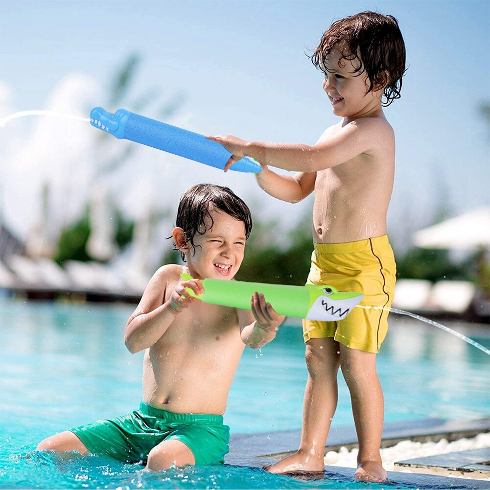 freundlicher Karikatur Ebene Wasser Spritzgerät Spielzeug EVA Hai ziehen Wasser Spielzeug Für Wasser Quaddel Strand