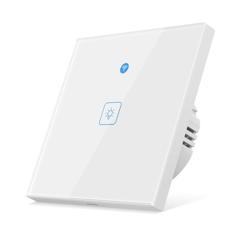 Alexa Switch Panel Wifi Smart Switch Touch Light Switch Panel Wireless Wall Switch Voice Control With Google Home 1/2/3 Gang EU: 1GANG