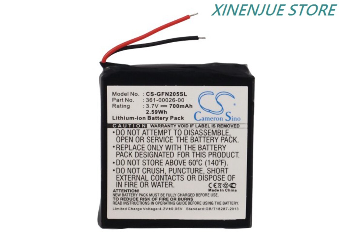 Gps-laufuhrbatterie 3.7v/700 mah 361-00026-00 für garmin forerunner 205, forerunner 305, forerunner 305i