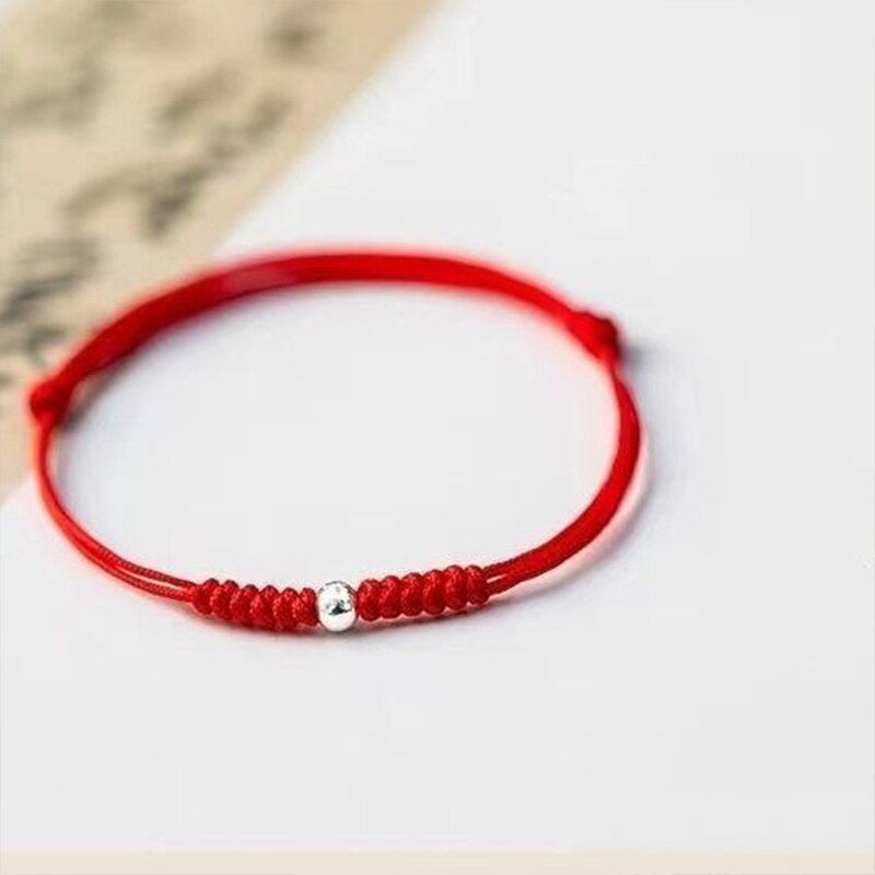 2022 Mode Vrouwen Armband Geluk Rode Touw Geweven Charm Armbanden Voor Mannen Handgemaakte Draad Polsband Voor Koppels: As show 4