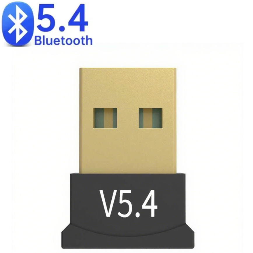 USB Bluetooth Adapter 5.4/5.3/5.1/5.0 Wireless Bluetooth USB Dongle for PC Laptop Wireless Speaker Audio Receiver Transmitter: WHITE