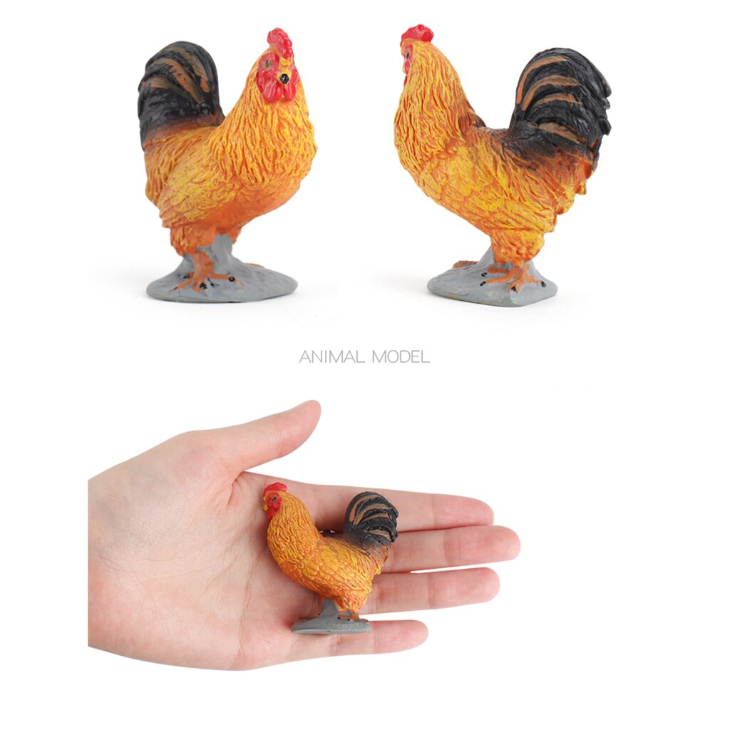 5cm Poultry Lifelike Animal Model Plastic Figures Figure Decor Decor