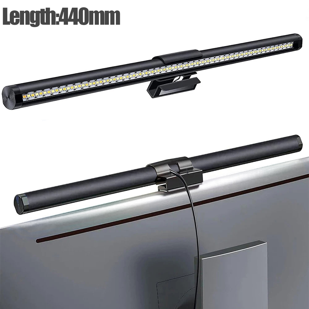 50 cm Computer Monitor Licht Bar Bildschirm Hängen Lichter Stufenlose Dimmen Für Studie Lesen Licht Tisch Monitor Lampe Schreibtisch Beleuchtung: Blau
