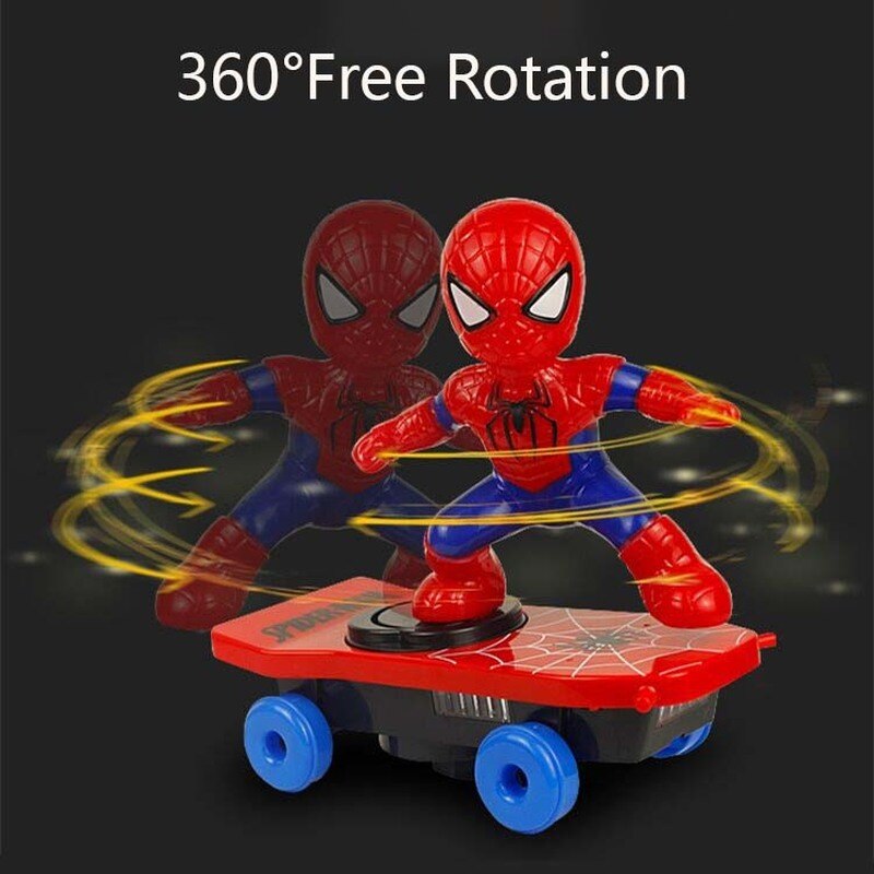 Tuba Electric universal Skate spider Toys stunt Dazzle lighting Music Scooter