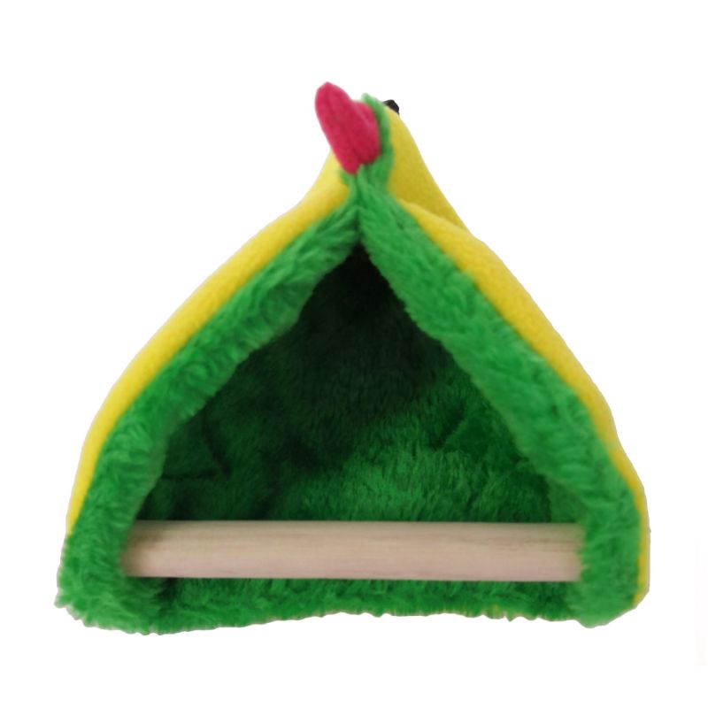 Vogel Papegaai Nest Zachte Pluche Vogel Hangmat Pet Driehoek Warme Opknoping Bed Kooi Cave Hut Tent Voor Vogels Kleine Dieren c42