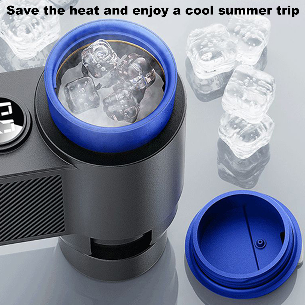 Calentador de bebidas eléctrico 2 en 1 con pantalla Digital de temperatura, taza enfriadora de bebidas con aislamiento para coche, para café, leche y bebidas
