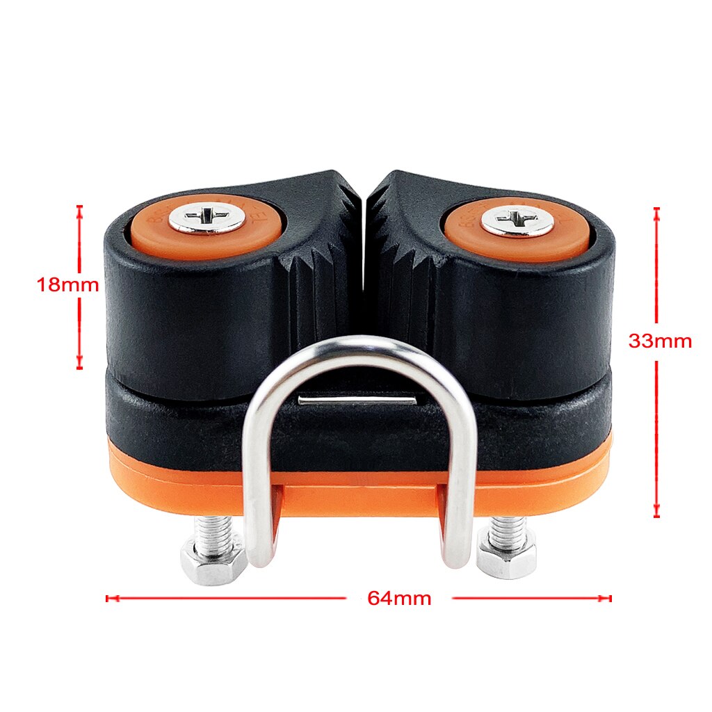 Ball Bearing Cam Cleat Ring Guide Ring Ball Rope Clamp Wire Clamp Automatic Rope Clamp Plate Double Nylon Belt Accessories