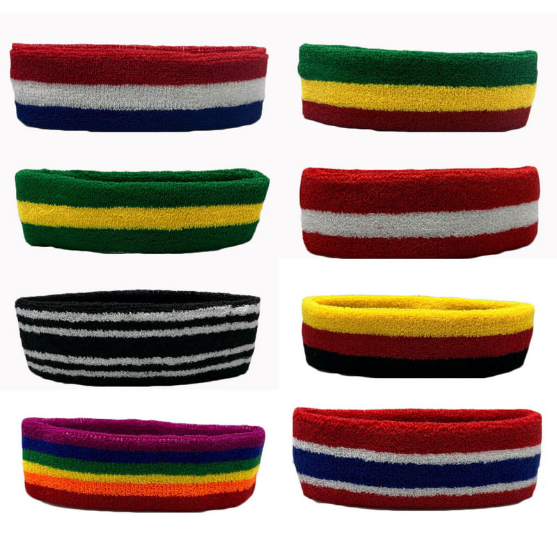 Mannen Vrouwen Sport Polsbandjes Voor Tennis Yoga Hoofdband Volleybal Pols Brace Guard Basketbal Fitness Handdoek Zweetband Head Band