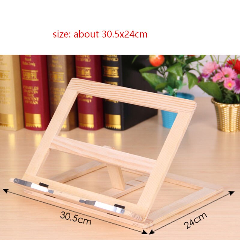 Free Your Hands Reading Rack Magazine Holder Book Shelf Wooden Reading Book PC Cookbook Support Stand Bookends Multifunctional: Default Title