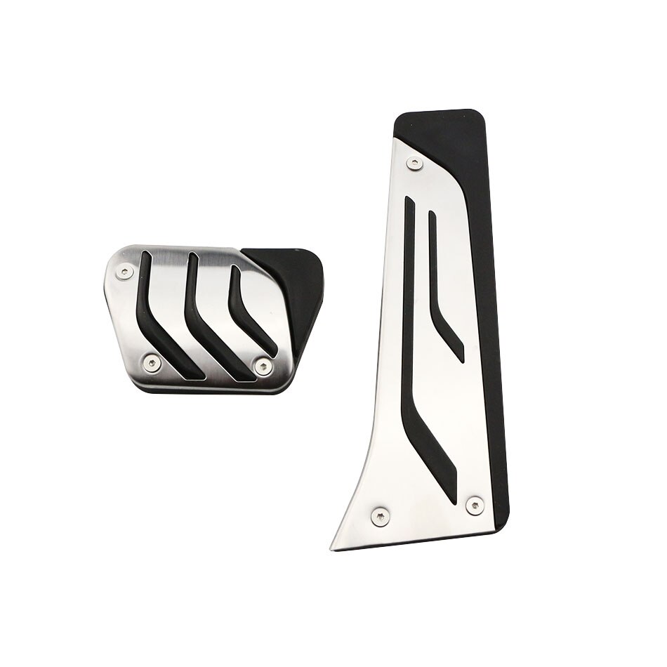Carmilla-pedales de acelerador de freno de combustible para coche, para BMW Serie 1, 2, 3, 4, M3, M4, E87, E90, F20, F21, F30, F32, F36, F80, F82: 2Pcs AT