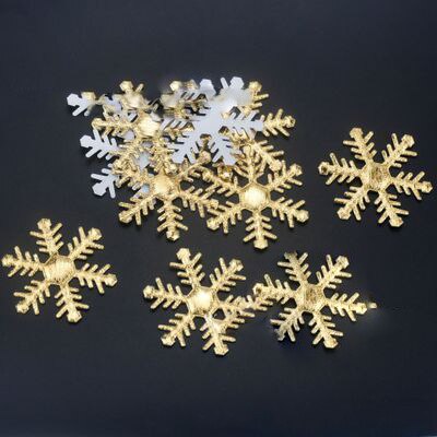 500 stk 25mm kunstige jule snefnug bord konfetti klud sne kort konfetti gør julepynt tilbehør dekor: Stil 8