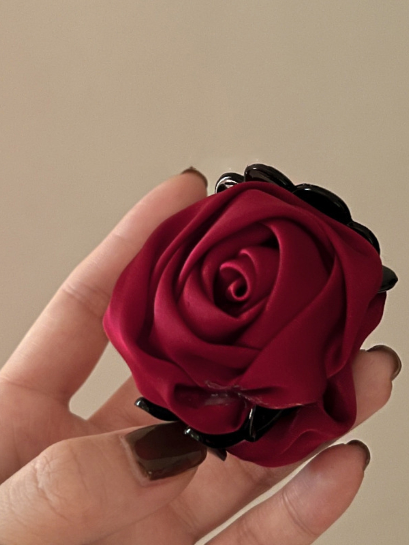 3Stck Rose Blumen Kleine Halteklammer Prämie Sinn Hinterkopf Haargreifer Halbe Krawatte Haarspange Kopfbedeckung Haarschmuck: verrotten