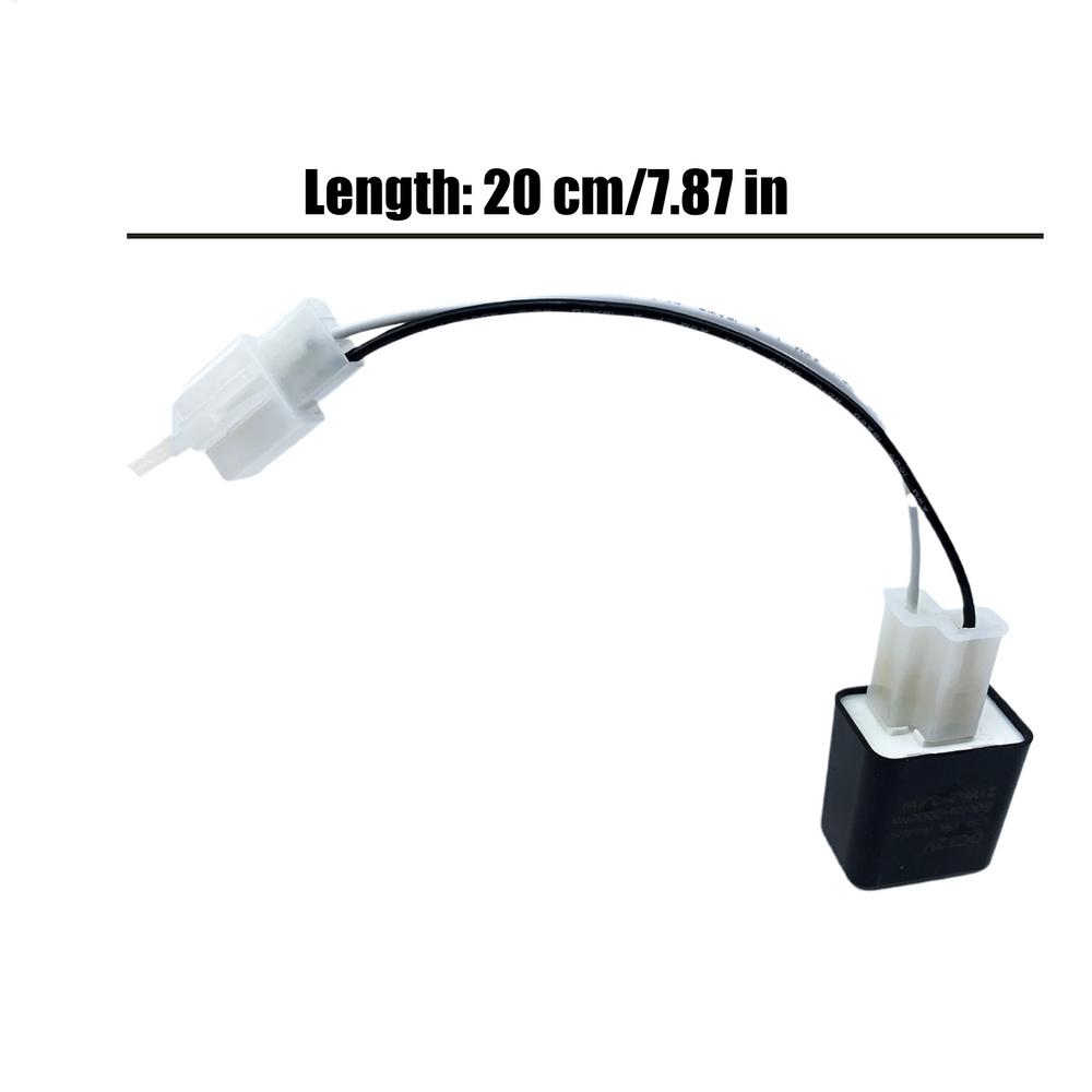 Motorcycle Relay Adapter Cable 2 Pin 12V LED Flasher Relay Adjustable Frequency Of Turn Signals Blinker Indicator Flasher Relays: black