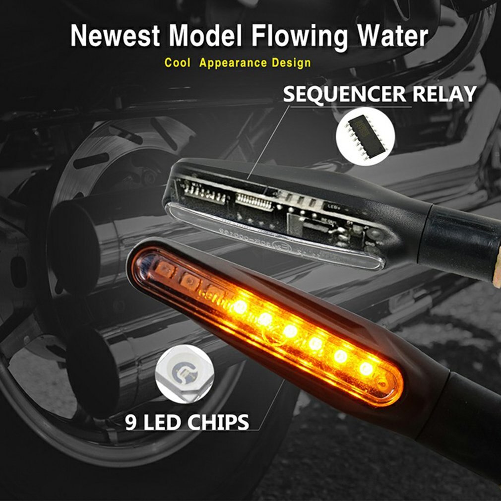 2/4pcs Motorcycle LED Turn Signal Electric Vehicle Motoebike Front and Rear General Headlights Signal Lights