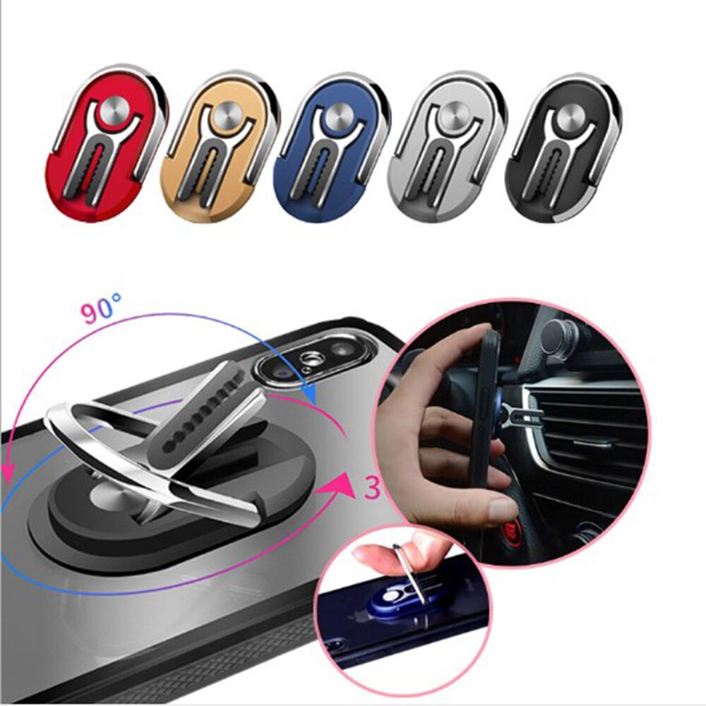 Universal 2 In 1 360 Grad Rotation Auto Air Vent Halterung Handy Finger Ring Halter