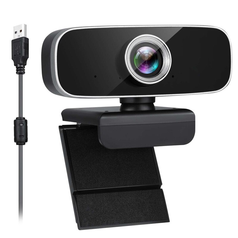 Full HD Webcam 1080p 30fps 2 Million Pixels Computer Camera Plug And Play USB Webcam With Microphone For Online Meeting