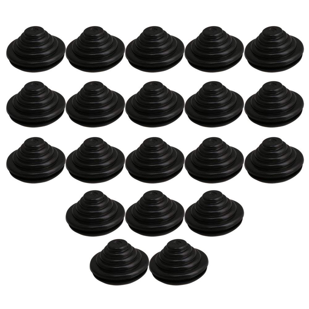 20 stk tårntråd beskyttende gummityller 20mm id 25mm riller dia