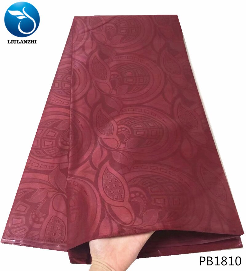LIULANZHI africain bazin riche tissu africain bazin tissu violet bazin riche getzner pour hommes tissu 5 yards/lot PB18: PB1810