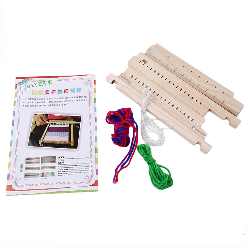 Baby Speelgoed Pretend Play Speelgoed Houten Traditionele Weefgetouw Childrens Houten Speelgoed Educatief Ambachtelijke Houten Weven Frame