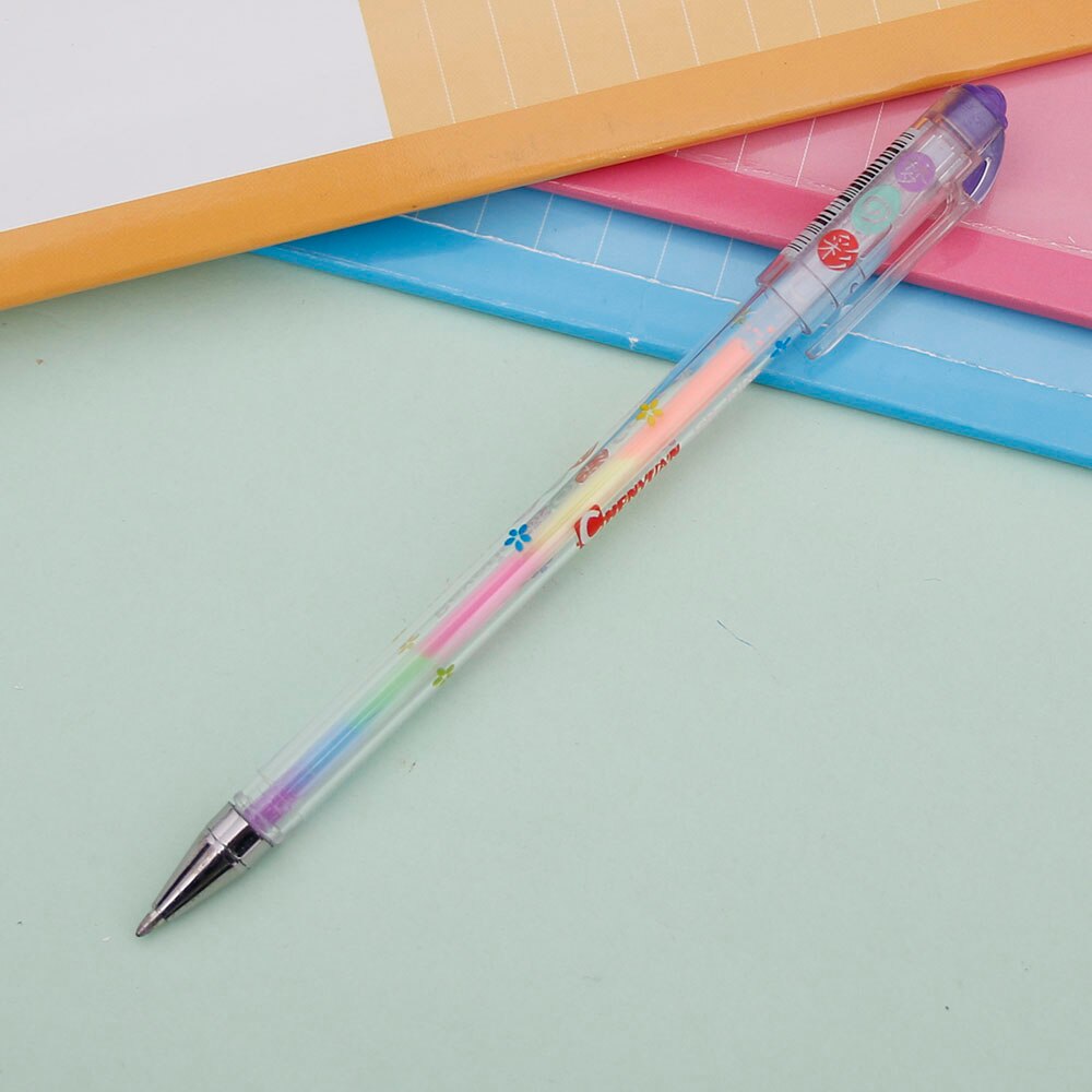 6 Kleurverandering Pen Papier Fluorescerende Verf Pennen Potloden Schrijven Markers Markeerstiften Highlighter Pennen Kids Schilderen 0.8mm
