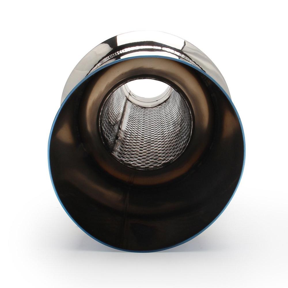 Car Exhaust Pipe Muffler Tail Pipe Universal Stainless Steel Length 470mm Diameter 91mm Car Modified Parts