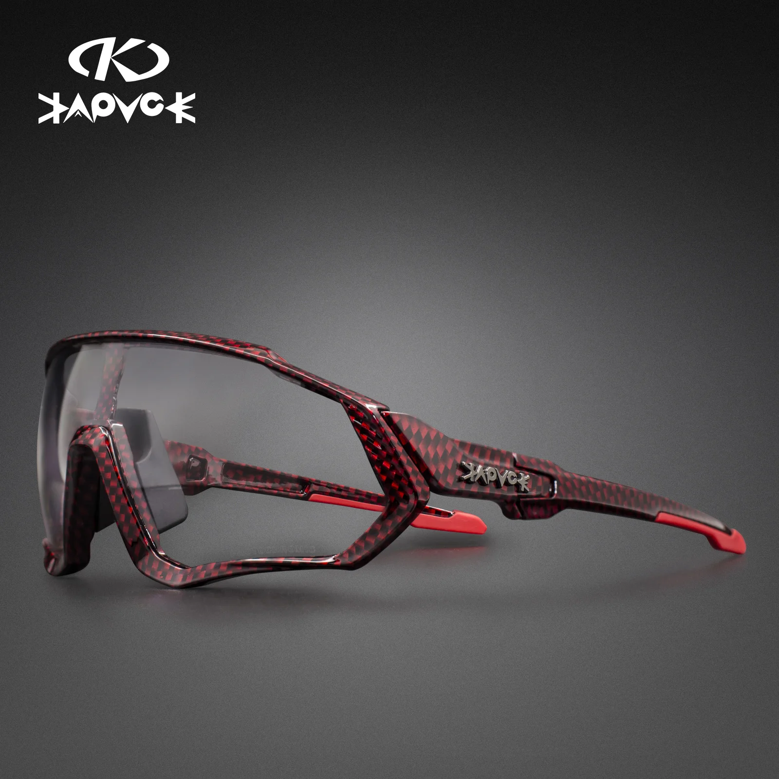 Kapvoe fotochromowe okulary przeciwsłoneczne na rower mężczyźni kobiety Sport Road Mtb rower górski okulary rowerowe okulary rowerowe okulary gogle: Srebrny
