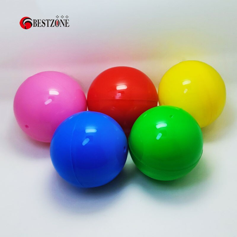 50 Stks/partij 65Mm 2.6 Inch Plastic Speelgoed Capsules Lege Mix Kleurrijke Big Size Ronde Ballen Gumball Machine Bulk Voor automaat