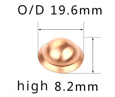1/4" 3/8" 1/2" 5/8" 3/4" 7/8" Inch Flare End Cap Open seal Washer For Air Coniditoner Fitting: Burgundy / OD 8xID 7mm
