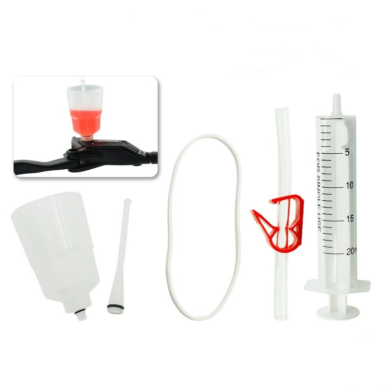Hydraulische Brake Bleed Kit Voor Fiets Disc Voor Shimano Remsysteem Minerale Olie Rem Trechter Set V2.0 Fiets Gereedschap kit