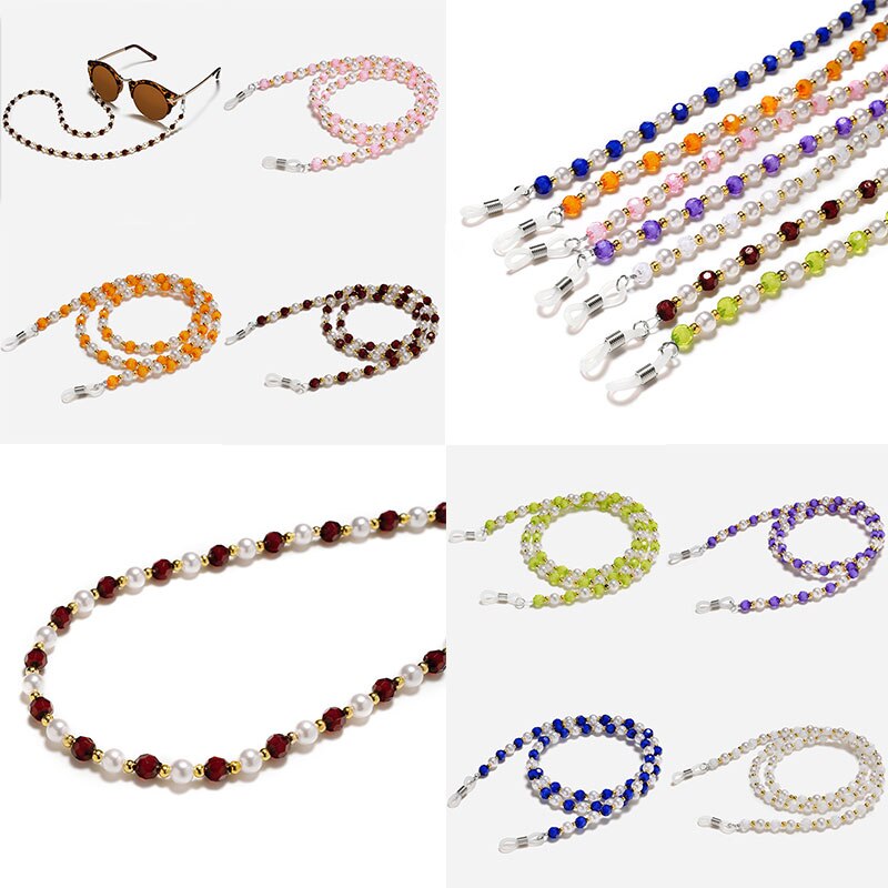 Solbriller perlehals lanyard snor briller solbriller halskæde kæde reb briller snor holder halsstrop reb