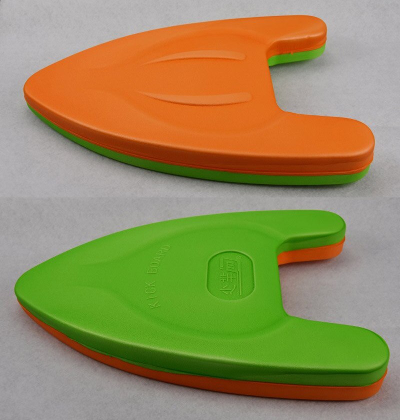 Tvåfärgad en formad bräda barn eva simning kickboard simassisterad undervisning flytbrädor surfbräda nybörjare simutrustning