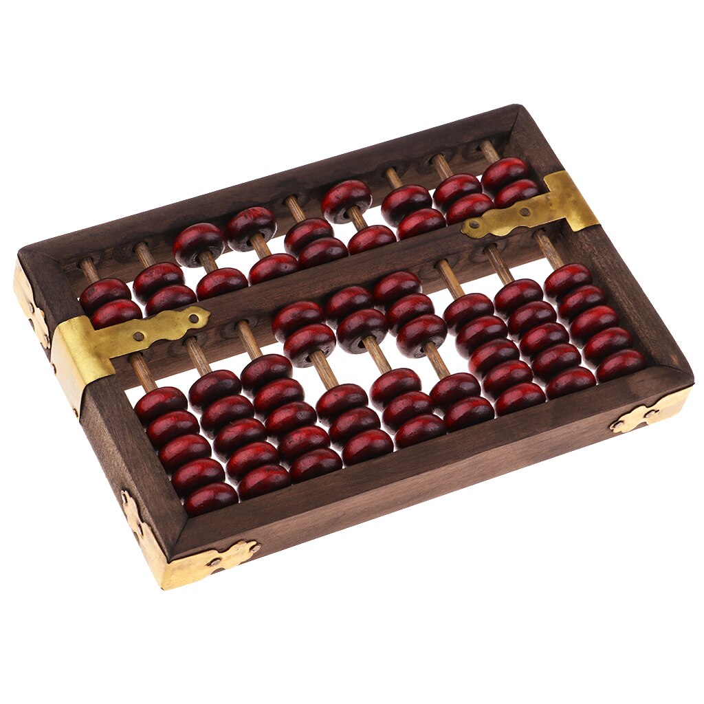 9 Kolom Oude Vintage Abacus Chinese Soroban Tool Math Onderwijs Materialen
