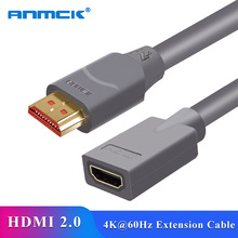 Anmck HDMI Verlengkabel 4K 60Hz HDMI 2.0 Extender Man-vrouw Kabel voor HDTV Nintend Schakelaar PS4 HDMI Extender 1m 2m 3m