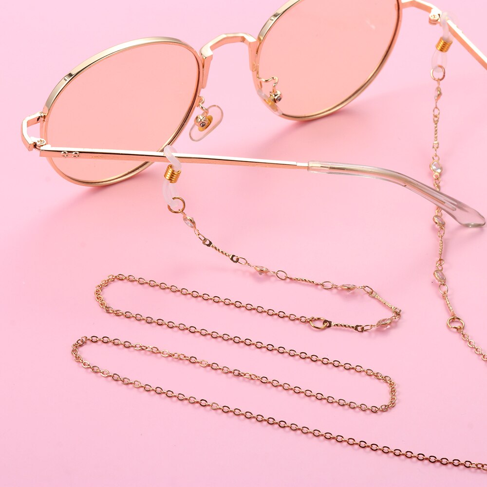 1Pcs Brillen Strap Leesbril Opknoping Ketting Zonnebril Bril Holder Neck Cord Bril Anti Slip Metalen Ketting