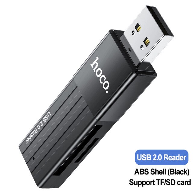 HOCO 2in1 Card Reader USB 3.0 2.0 SD Micro SD/TF Card Memory Reader Multi-card USB Writer Adapter Flash Drive Laptop Accessories: USB2.0