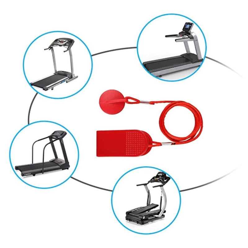 2Pcs-Large modelo de máquina de correr llave de seguridad cinta de netic interruptor de seguridad cerradura Fitness Universal