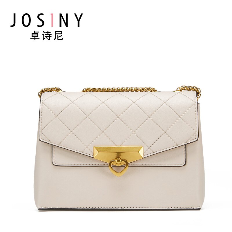 JOSINY Shoulder Corssbody Bags for Women's Female Handbag PU Leather Solid Color U-Shape Large Capacity with Magnet Hook: J Ivory